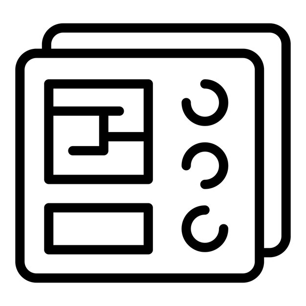 Api interface icon Outline Api interface vector icon for web design isolated on white background