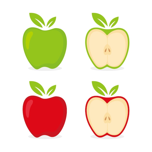 Apple fruit cartoon vector