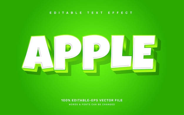 Apple graduation editable text effect template