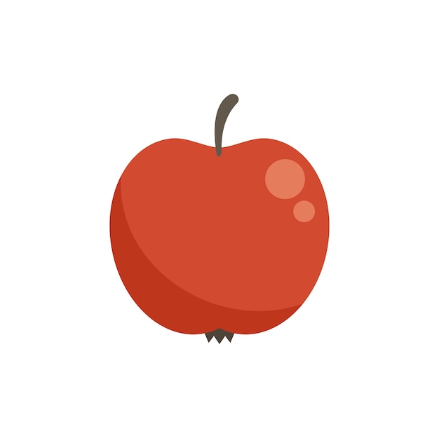 Apple research icon flat vector Scientist lab Medical science isolated