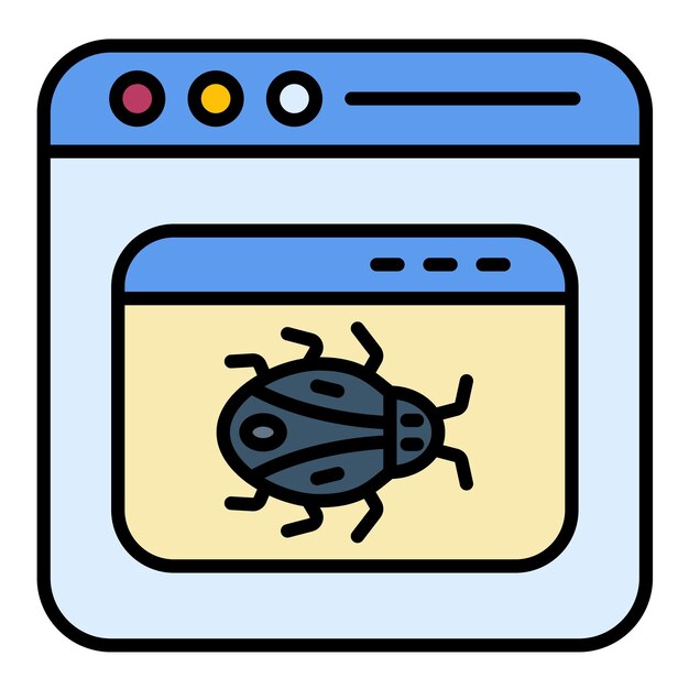 Application Malware Flat Illustration