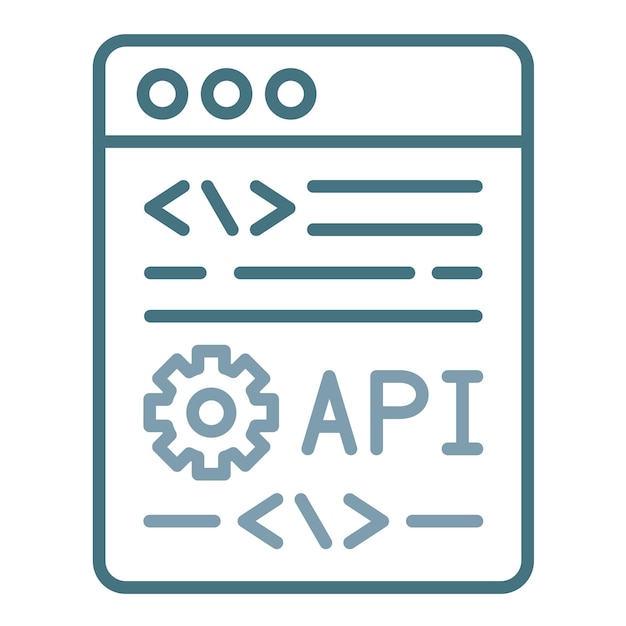Application Programming Interface Flat Illustration