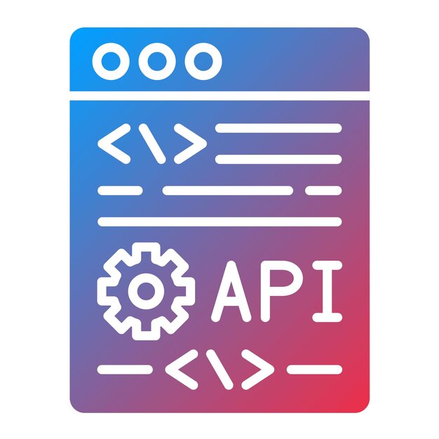 Application Programming Interface icon vector image Can be used for No Code