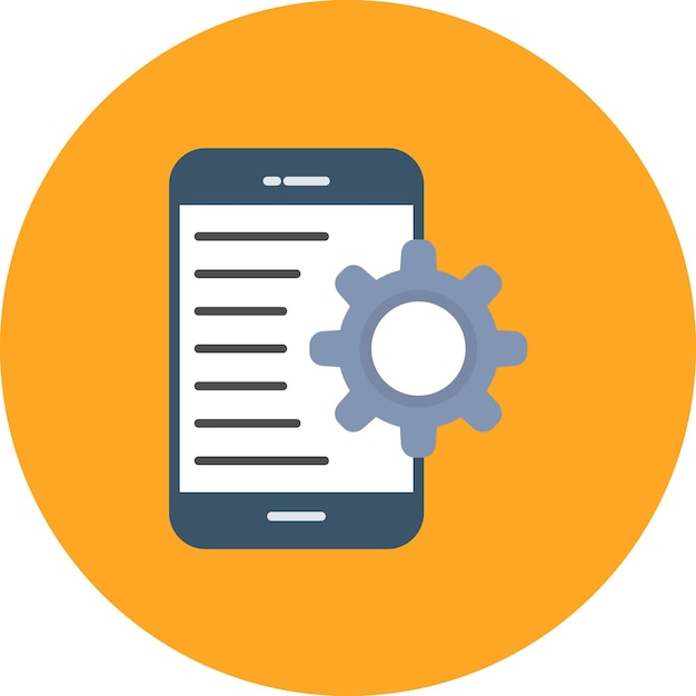 Application Setting Flat Illustration