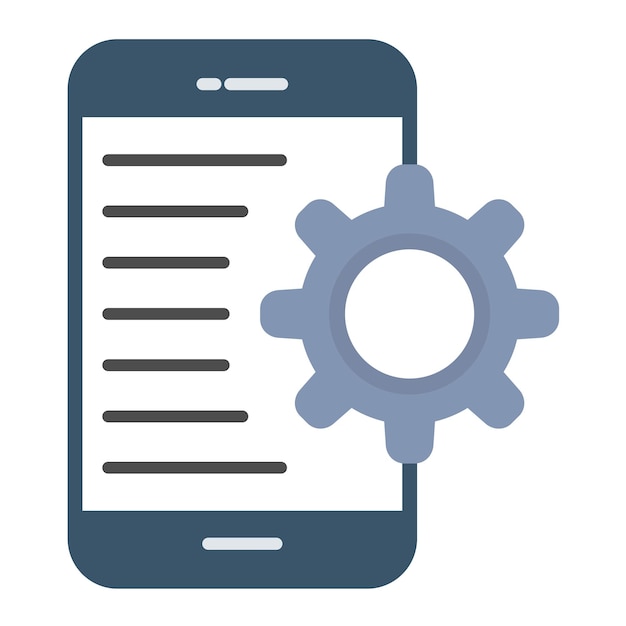 Application Setting Flat Illustration