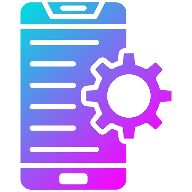 Application Setting Vector Illustration Style