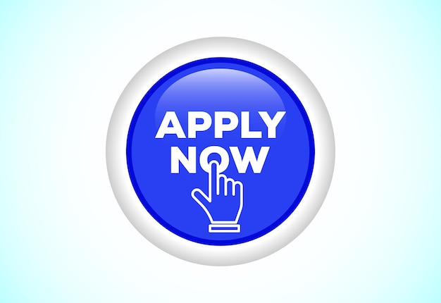 Apply now web button Suitable for mobile app and website UI design