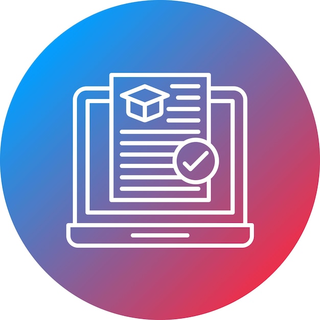 Approved Assignment icon vector image Can be used for Online Education
