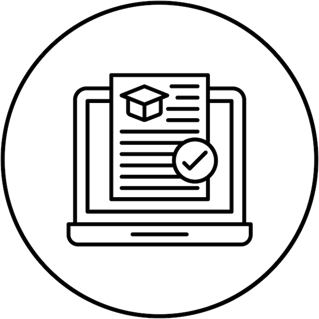 Approved Assignment icon vector image Can be used for Online Education