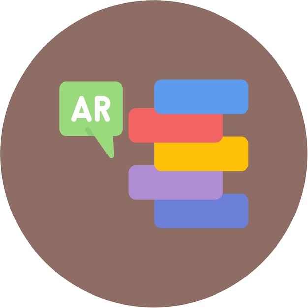 Ar Tumbling Blocks icon vector image Can be used for Augmented Reality