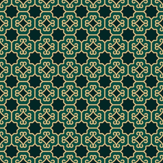 Arabialainen kuviotausta, islamilainen ornamenttivektori, perinteinen arabialainen geometria