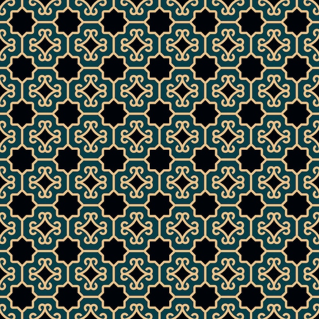 Arabialainen kuviotausta, islamilainen ornamenttivektori, perinteinen arabialainen geometria