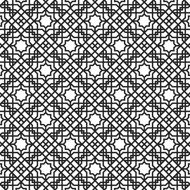 Arabialainen kuviotausta, islamilainen ornamenttivektori, perinteinen arabialainen geometria