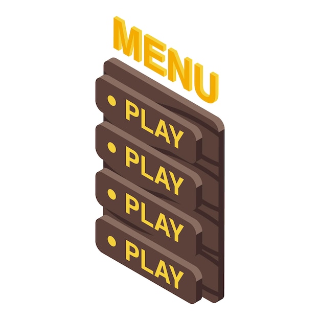 arcade game menu showing multiple play buttons