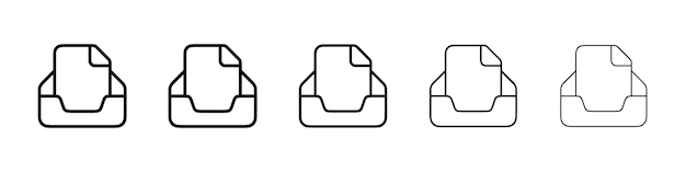 Archive file icon Vector logo sign