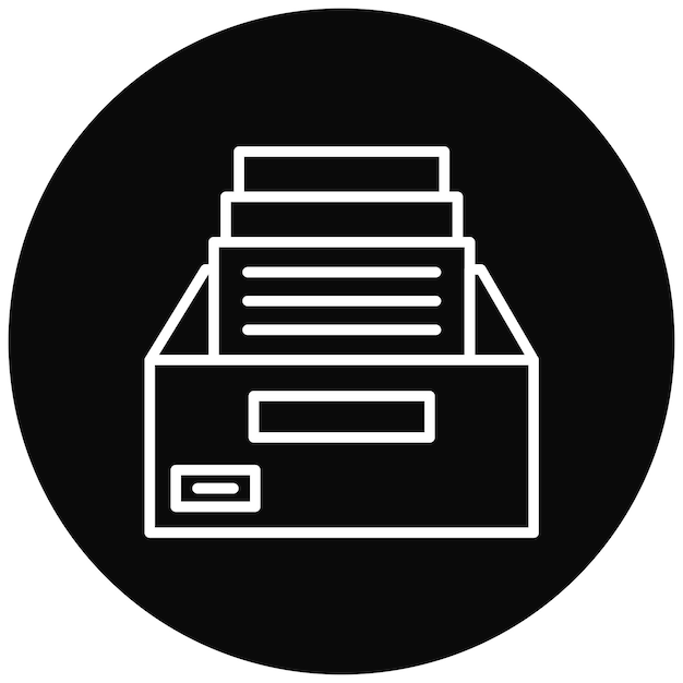 Archive vector icon Can be used for Business and HR iconset