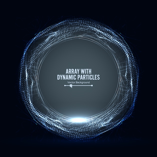 array with dinamic particles