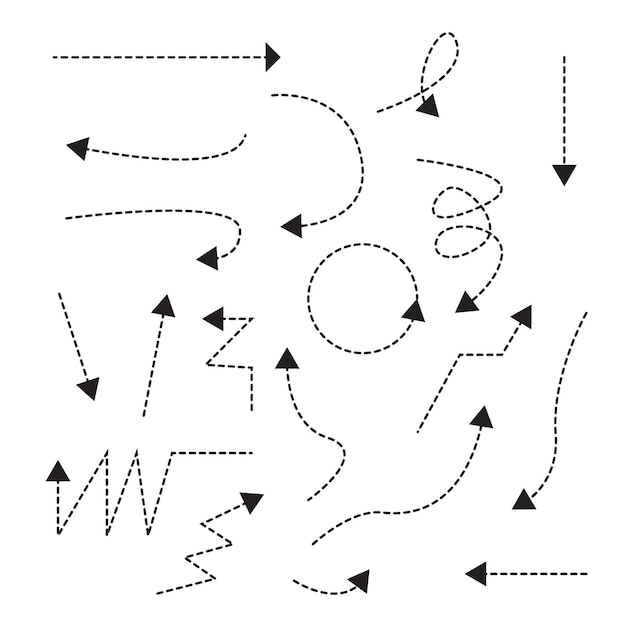Arrow dash lines