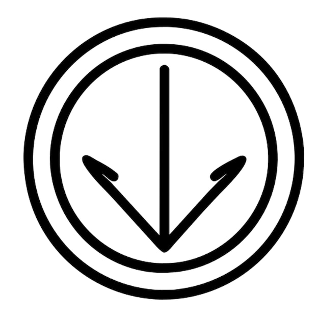 arrow icon outline