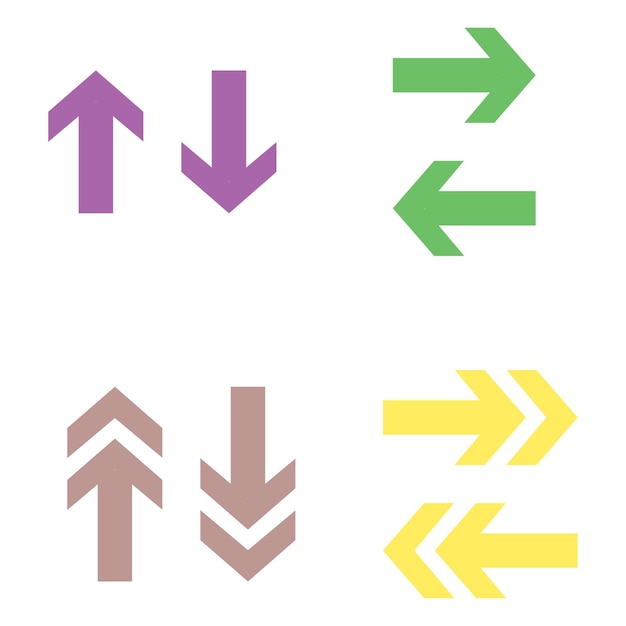 arrow next play icon vector design templates