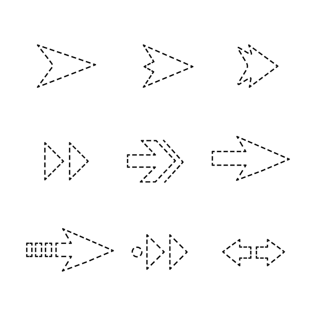 arrow set vector design Pointers