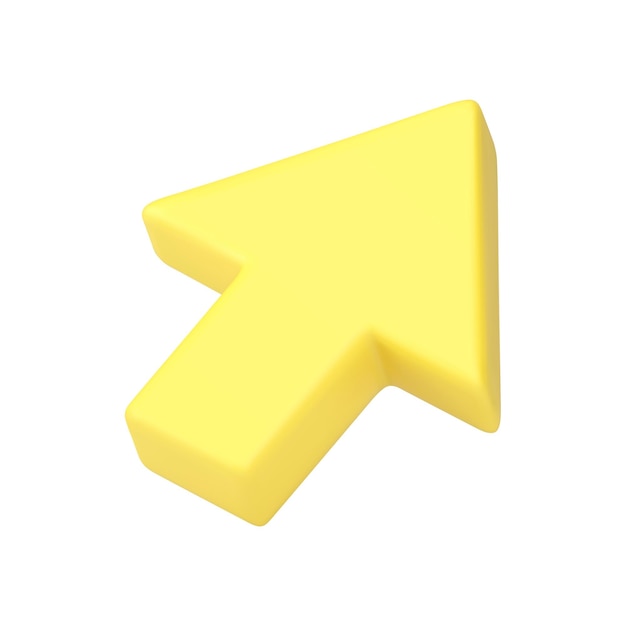 Arrow up right diagonal pointer orientation directional badge isometric 3d icon realistic vector