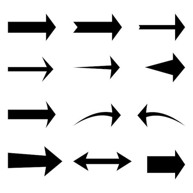 Arrow Vector unique shape set Collection