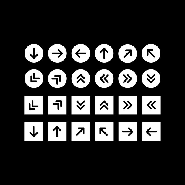 Arrows big black set icons Arrow icon Arrow vector collection Arrow Cursor Modern simple arrows