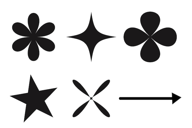 Arrows collection set of black icons Arrow icon Arrow vector