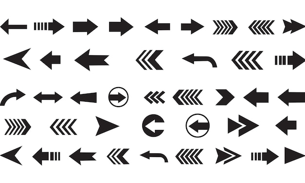 Arrows icon drawing element Arrows set Arrow icon Arrow black colored vector icon Arrows vector