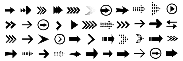 Arrows icon drawing element Arrows set Arrow icon Arrow black colored vector icon Arrows vector