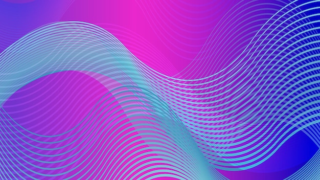 art illustration design abstract background colorful seamless wallpaper of wave line modern style