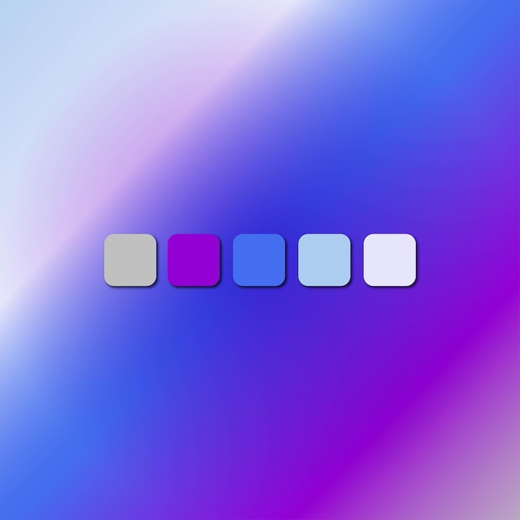Vektori art illustration gradient background color pallet blue