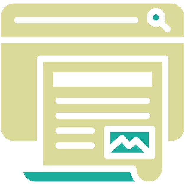 Article vector icon illustration of Seo and Web iconset