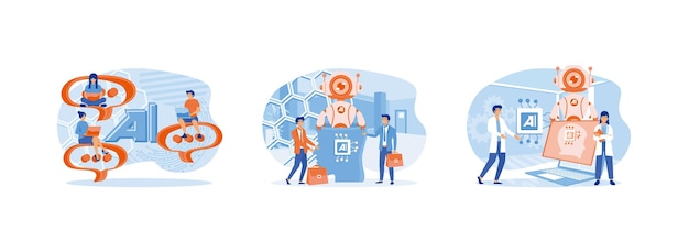 Artificial Intelligence AIBusiness industry robot factory