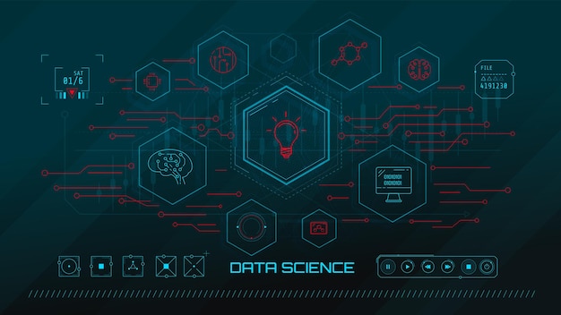 Artificial intelligence machine learning technology concept