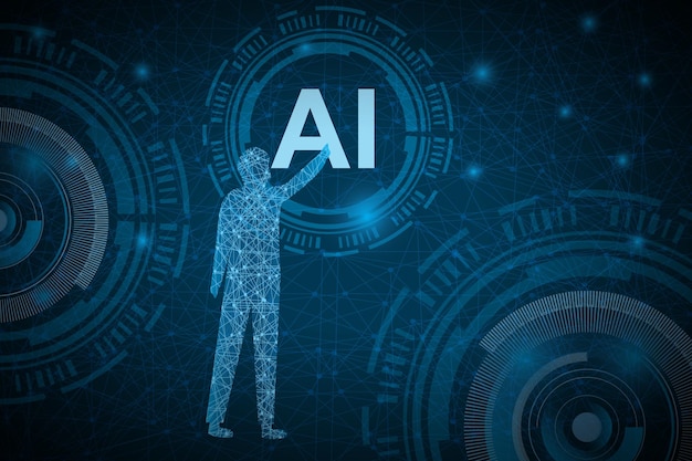 Artificial intelligence technology background