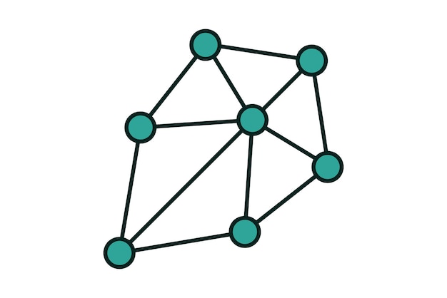 Artificial neuron Icon Icon related to Technology Suitable for web site design app UI user interfaces Flat icon style Simple vector design editable