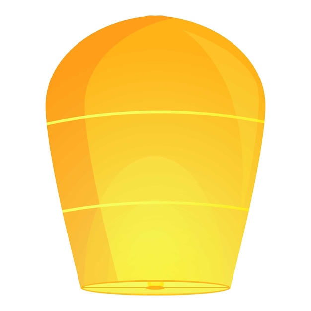 Asia floating lantern icon Cartoon of asia floating lantern vector icon for web design isolated on white background