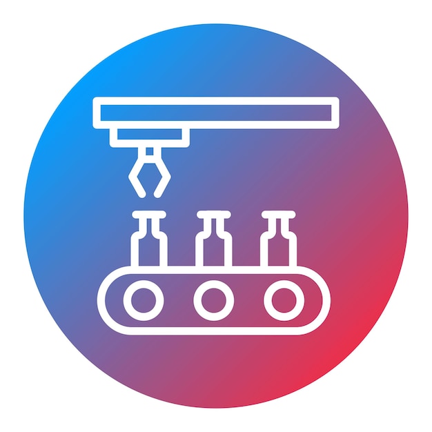 Assembly Machine icon vector image Can be used for Robotics