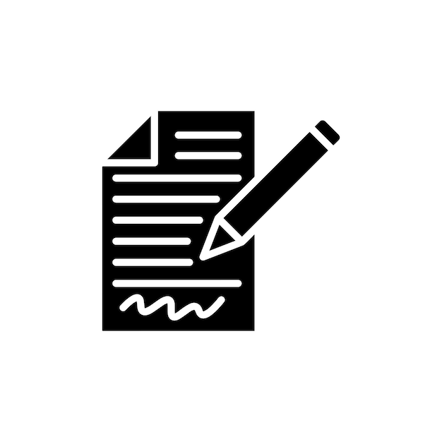 Assignment icon isolated on white background