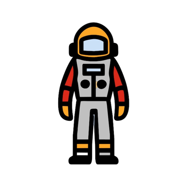 astronaut in spacesuit icon