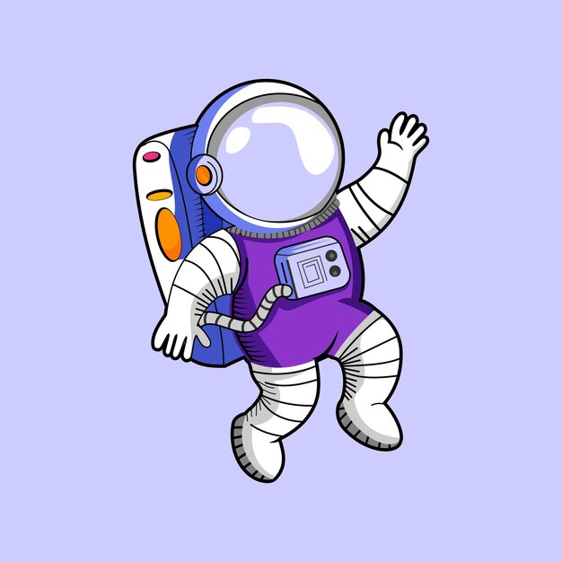 astronauts in the outer space