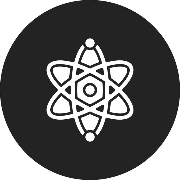 Atom icon vector image Can be used for Physics