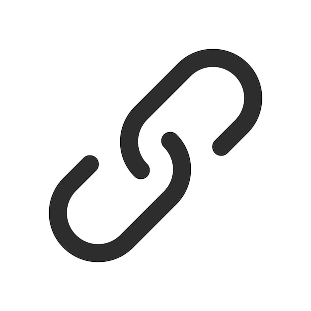 Attach Link Flat Icon Isolated Vector Illustration