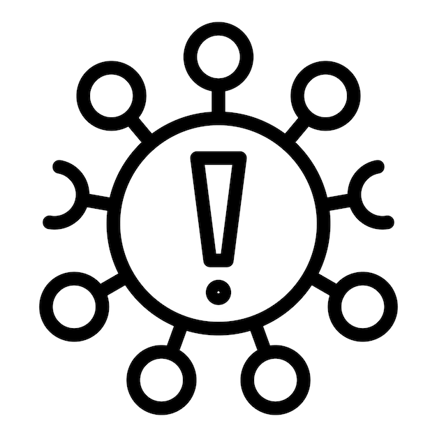 Attention influence icon outline vector Social media Content share