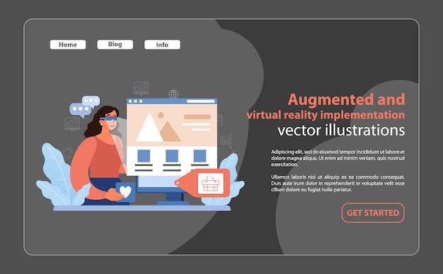 Augmented and virtual reality use a user interacts with a computer interface using ar glasses