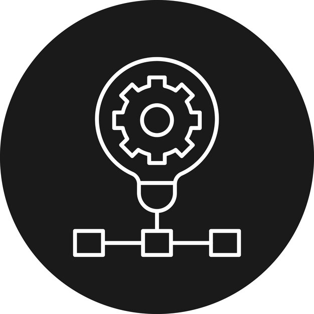 automated solutions vector icon can be used for data analytics iconset