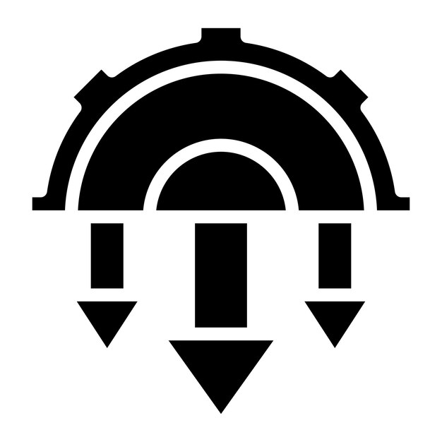 automation drawbacks icon vector image can be used for cyberpunk