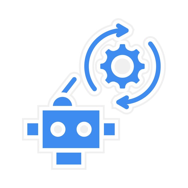 automation icon vector image can be used for robotics
